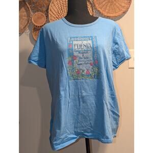 Fairycore Edenia Perfume Blue Graphic Tee Large
